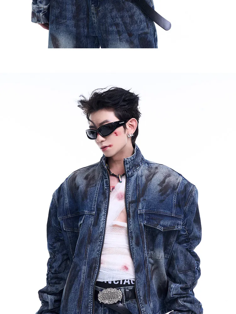 【24s Sep.】Wrinkled Short Denim Jacket