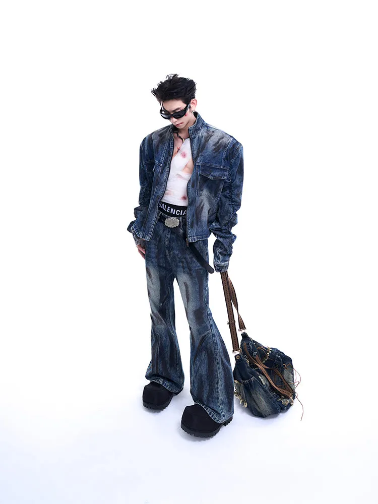 【24s Sep.】Wrinkled Short Denim Jacket