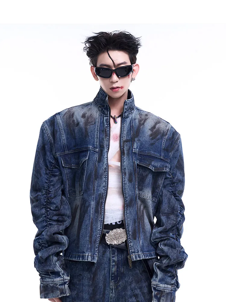 【24s Sep.】Wrinkled Short Denim Jacket