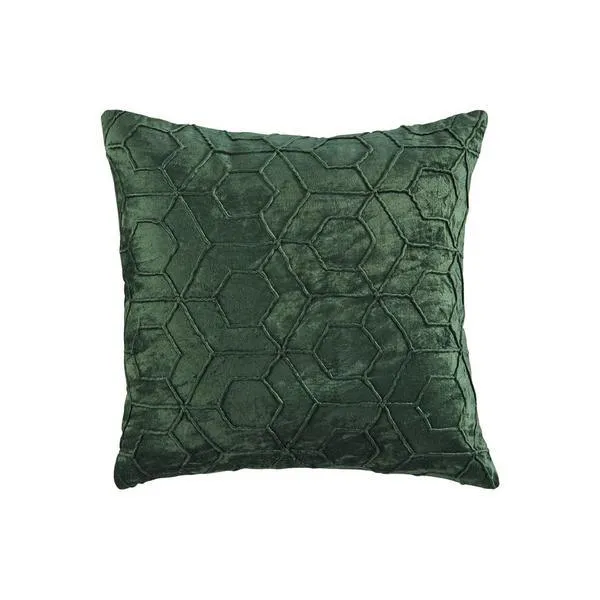 Accent Pillow With Hexagon Design, Set of 4