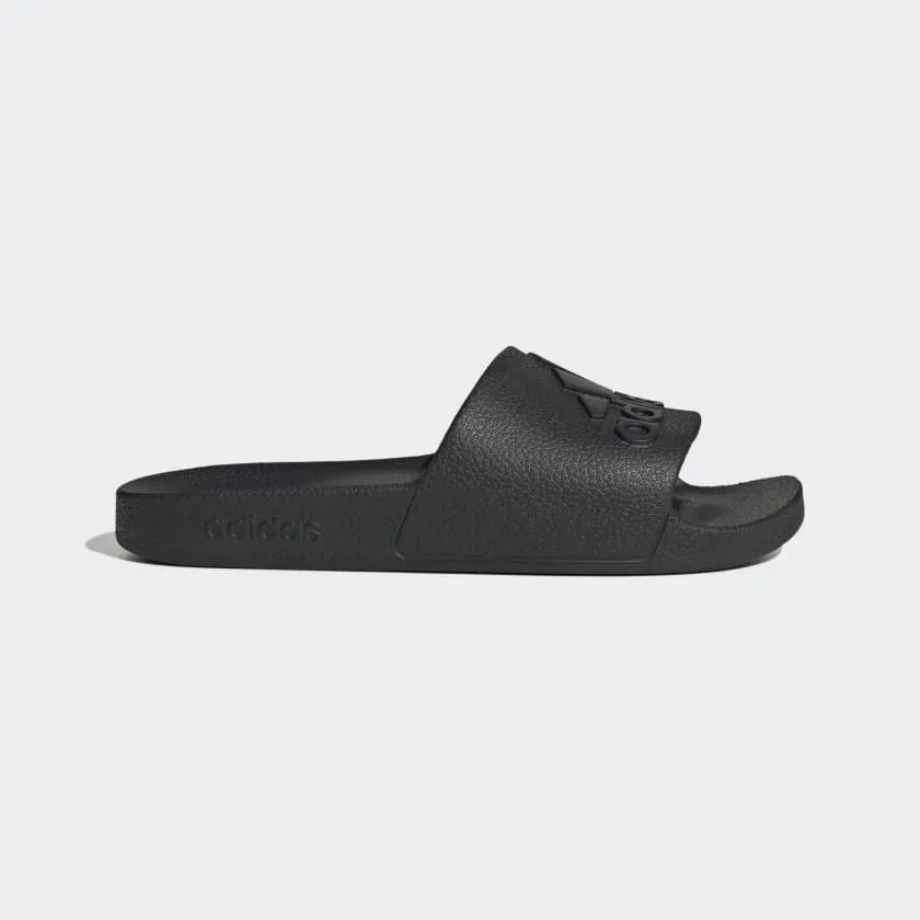 ADIDAS MEN'S ADILETTE AQUA BLACK SLIDES