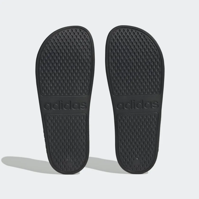 ADIDAS MEN'S ADILETTE AQUA BLACK SLIDES