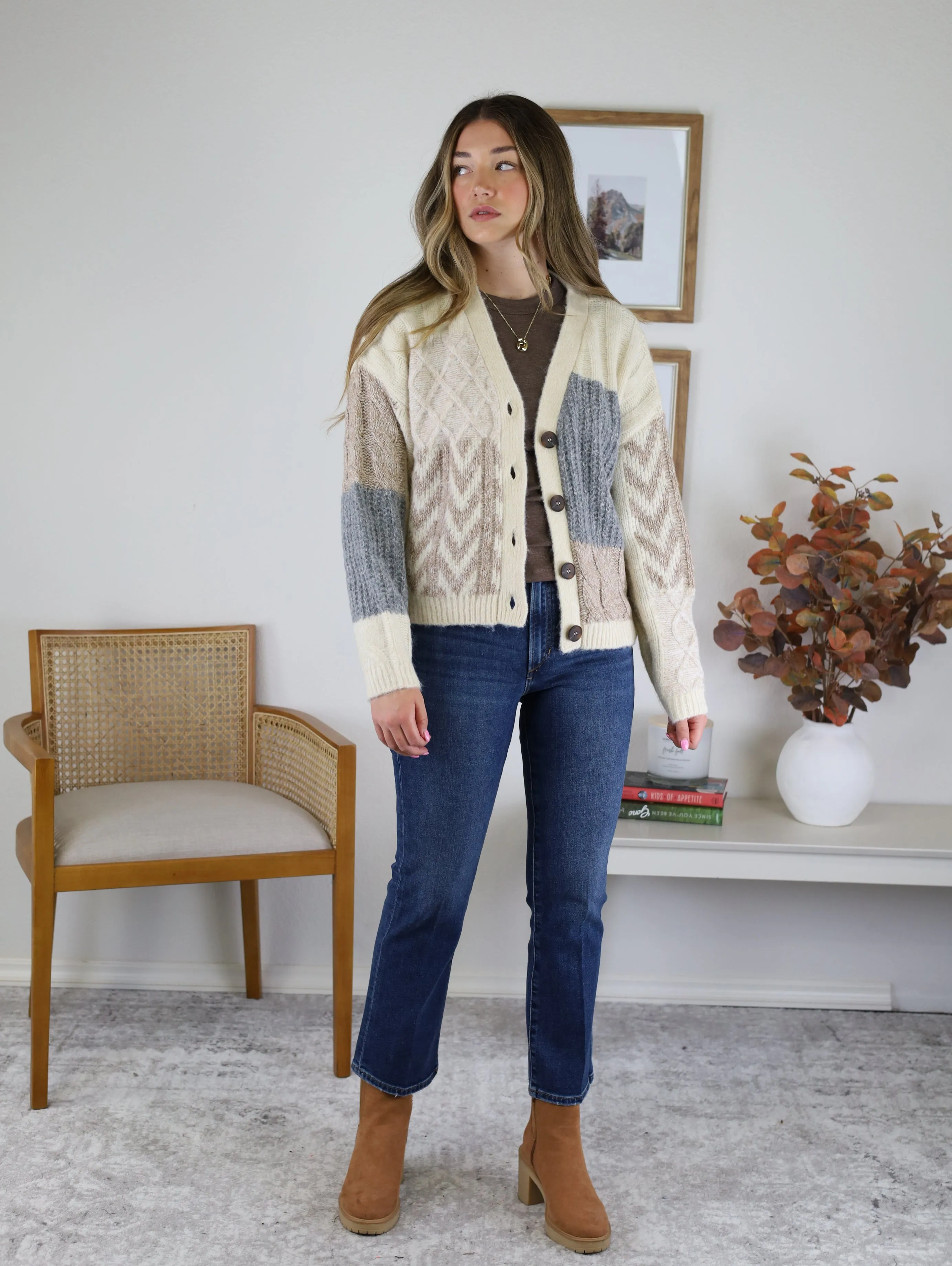 Annex Patchwork Cardigan