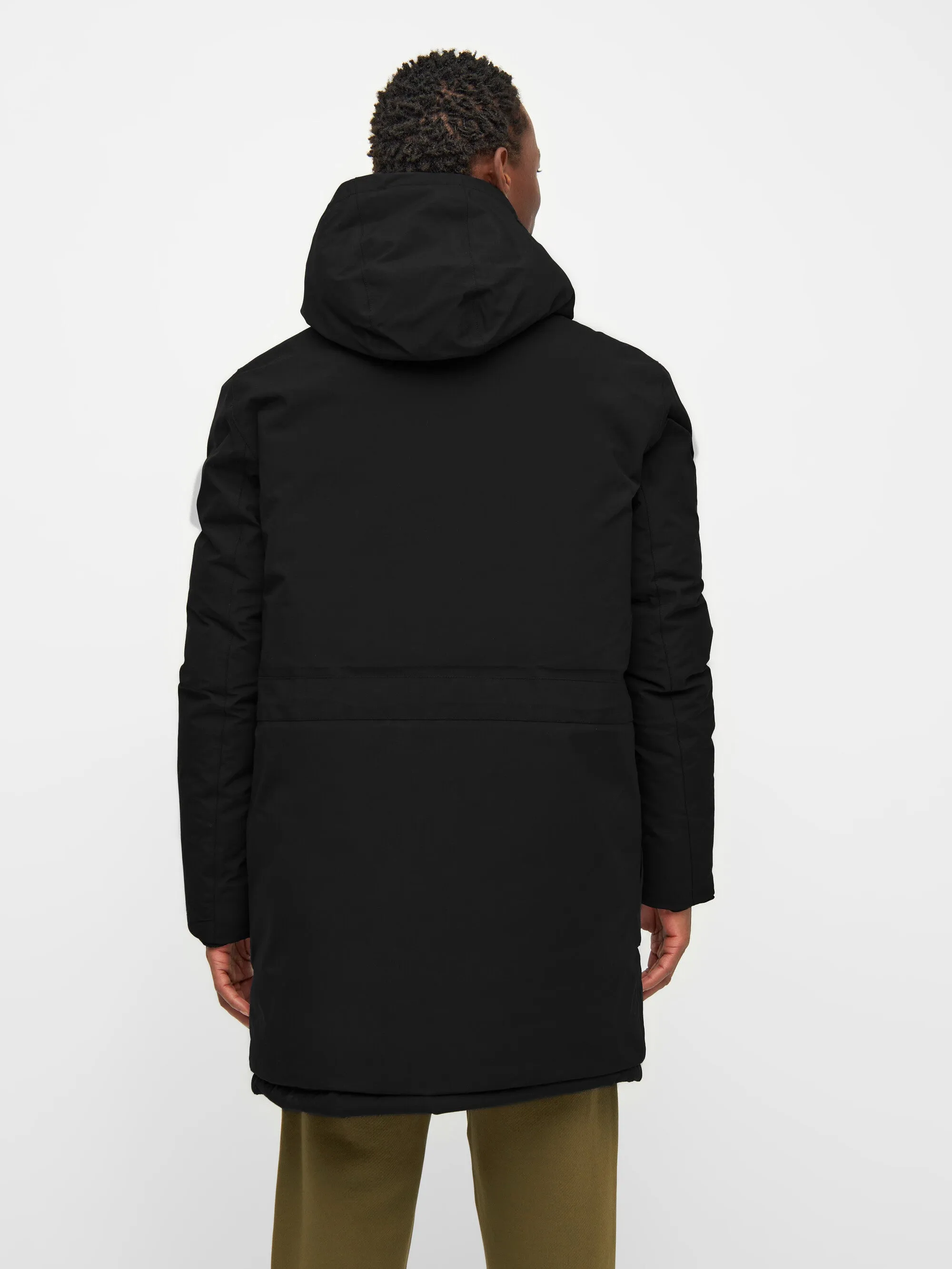 APEX CANVAS™ long padded coat - Black Jet