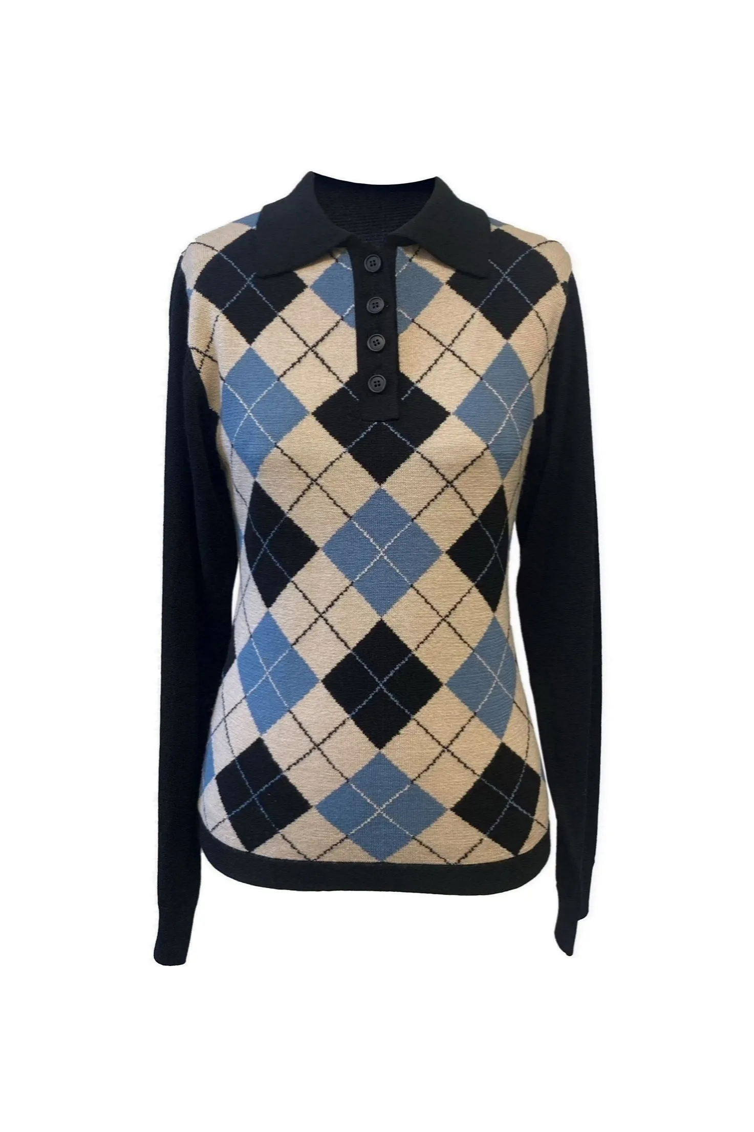 Argyle Knitwear Polo