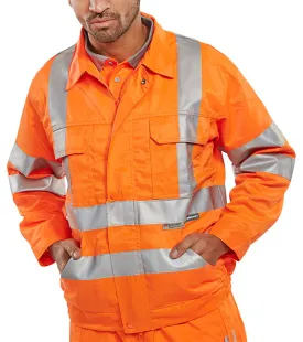 Beeswift Hi-Vis Railspec Jacket - {ALL COLOURS / SIZES}