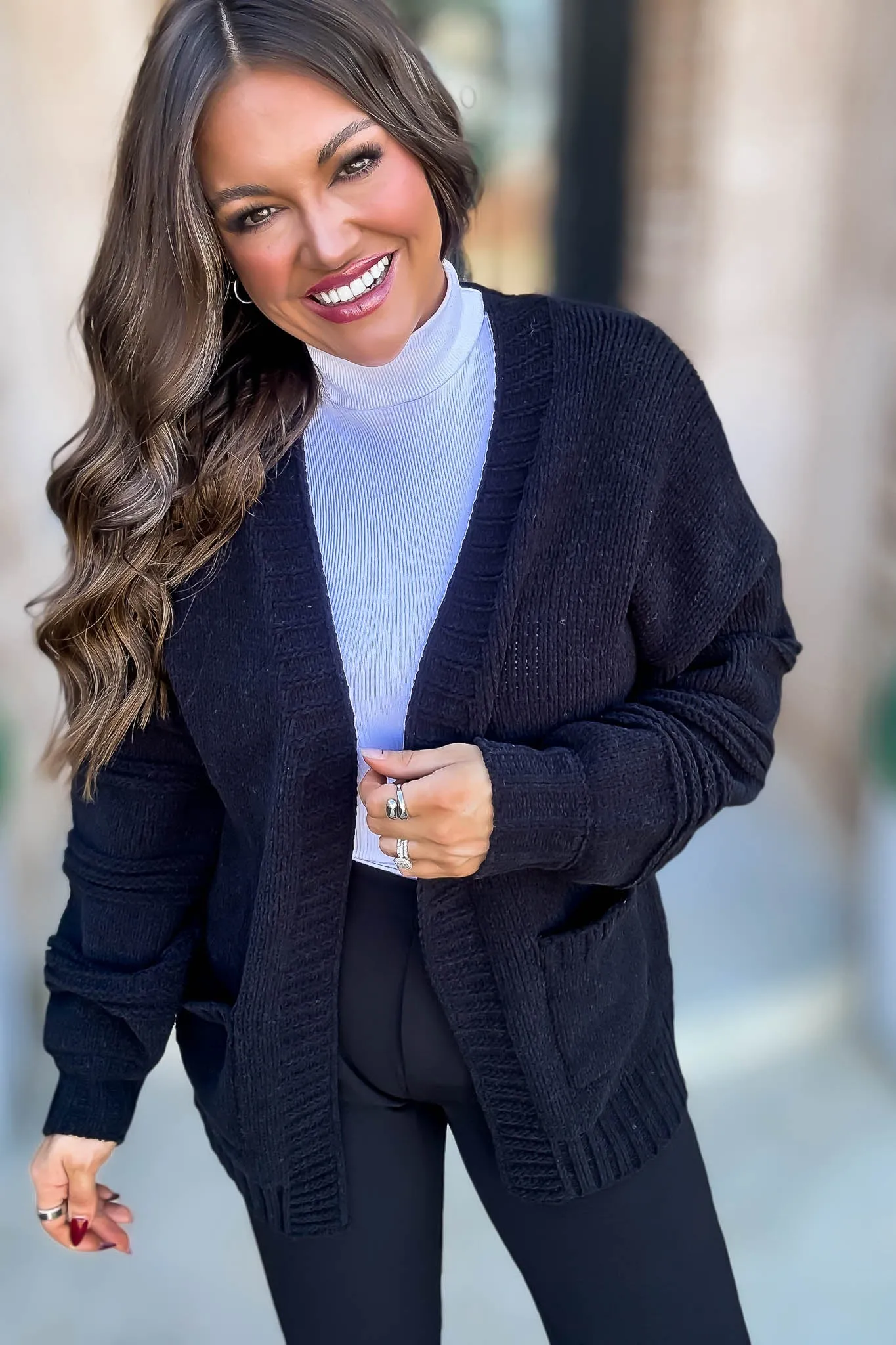 Black Cozy Cardigan