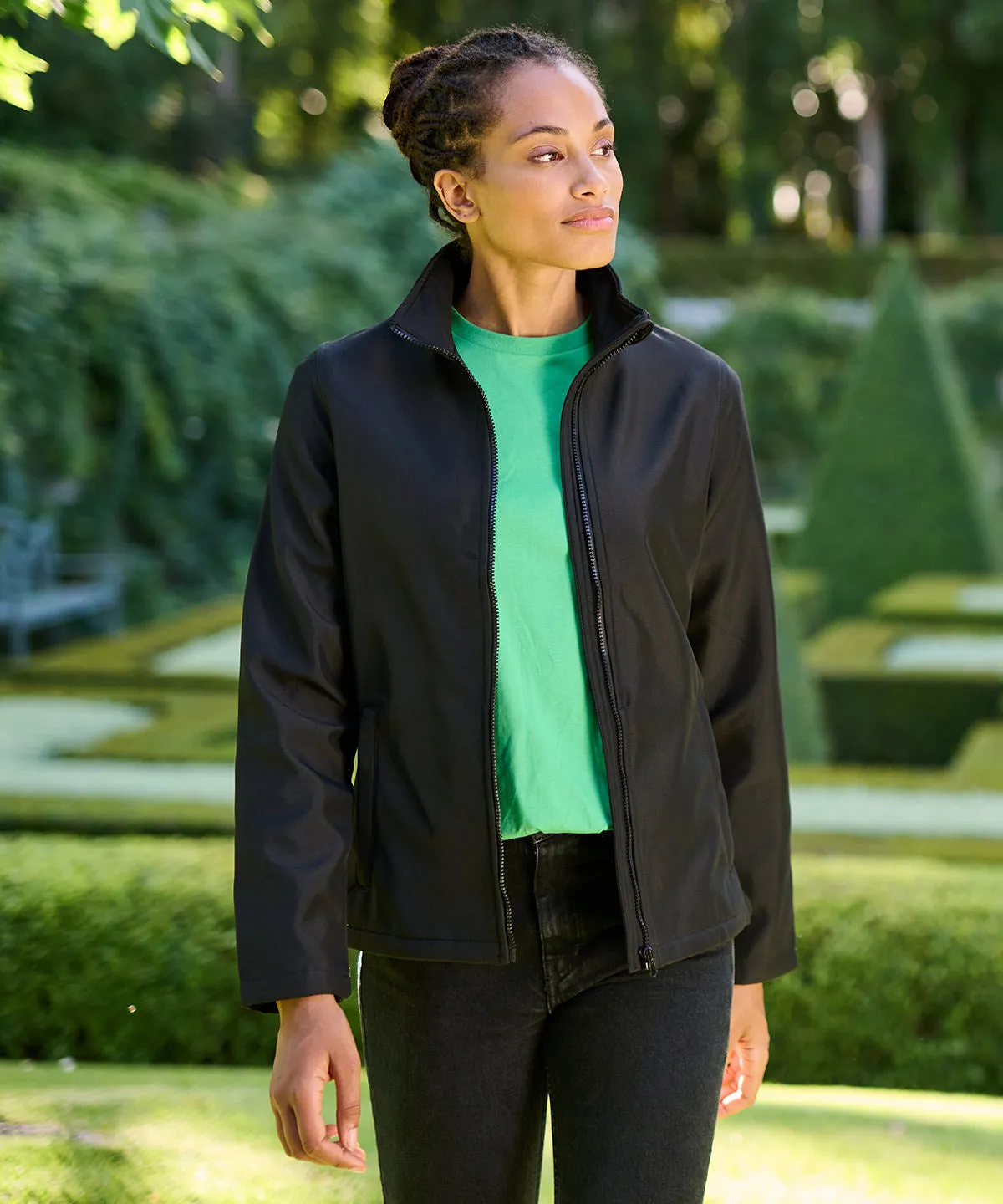 Black - Women's Ablaze printable softshell