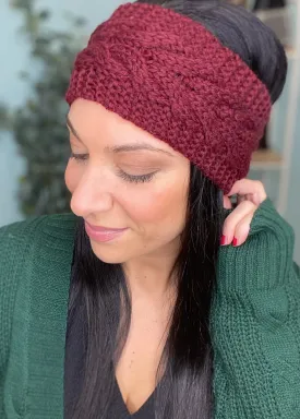 Braided Sweater Headband Ear Warmer-3 Colors Available