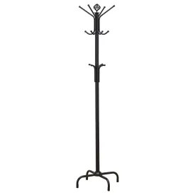 Collier 12-hook Coat Rack Black