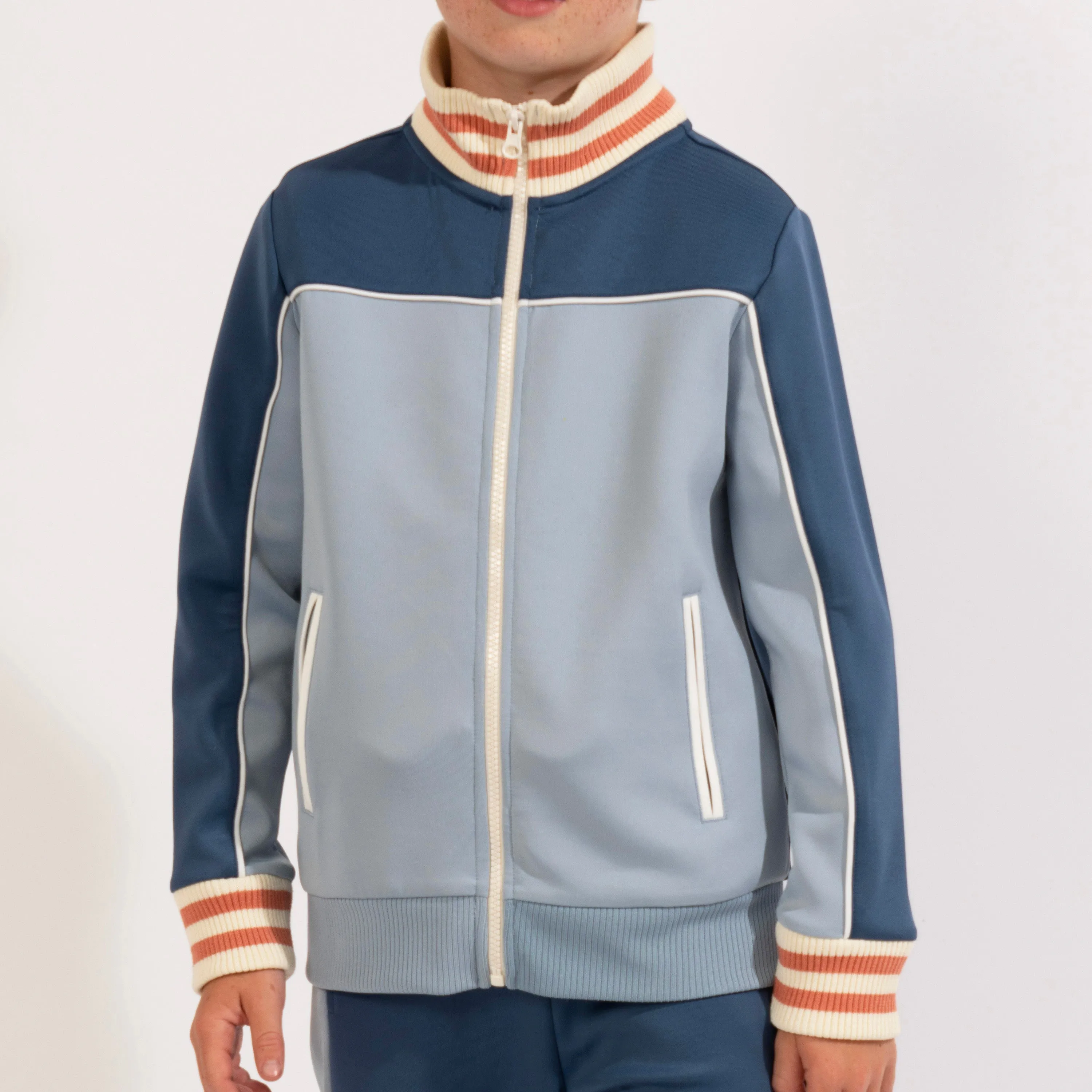 Color Block Tricot Track Jacket