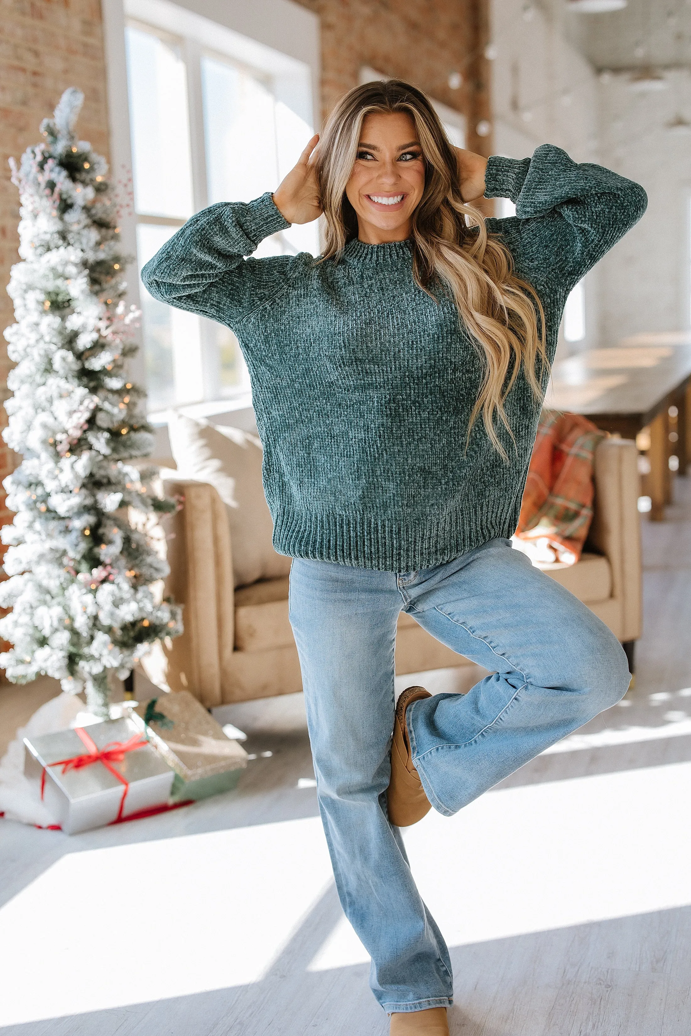 Elli Chenille Boyfriend Sweater | S-XL