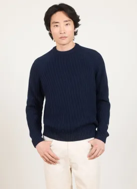 Fisherman Jumper | Heavy Cotton | Navy