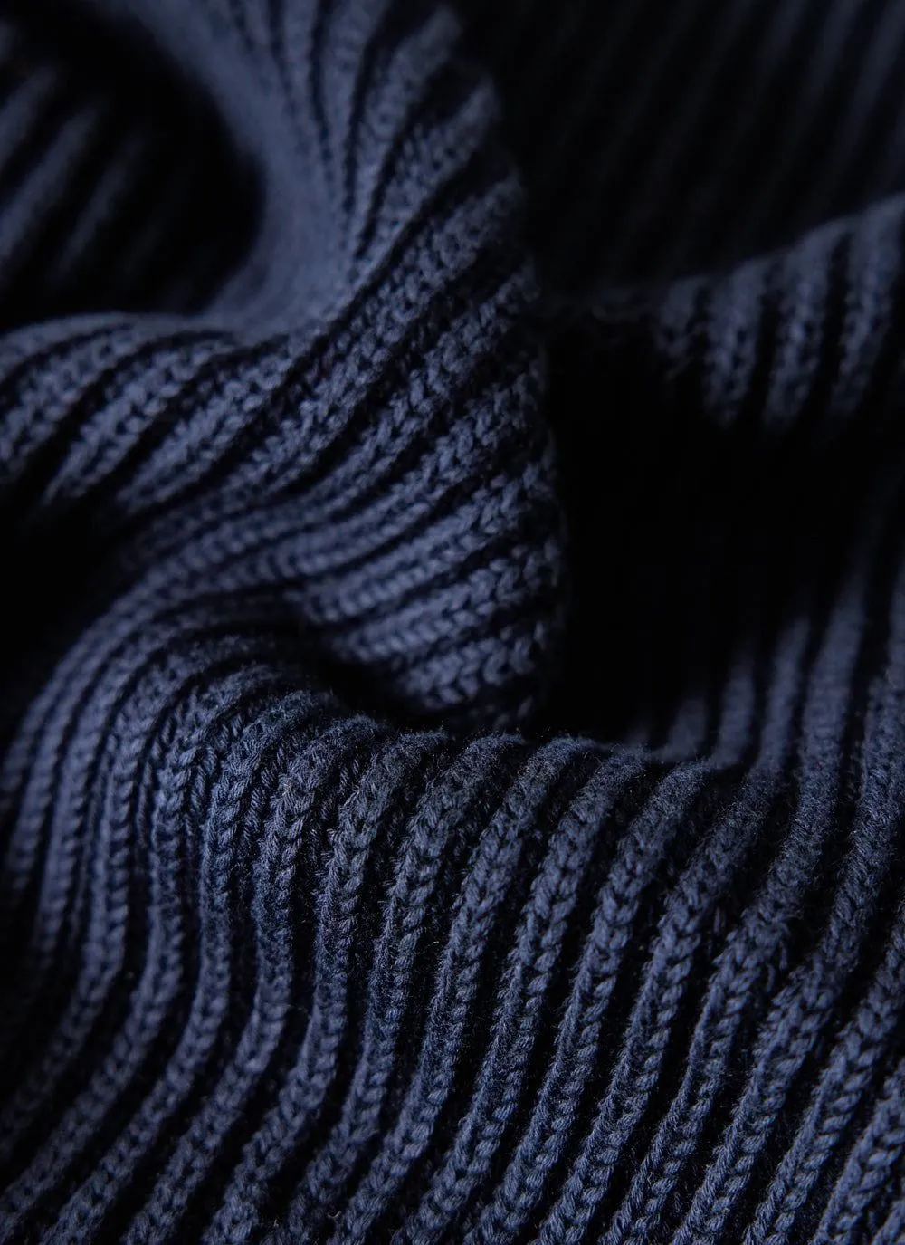 Fisherman Jumper | Heavy Cotton | Navy