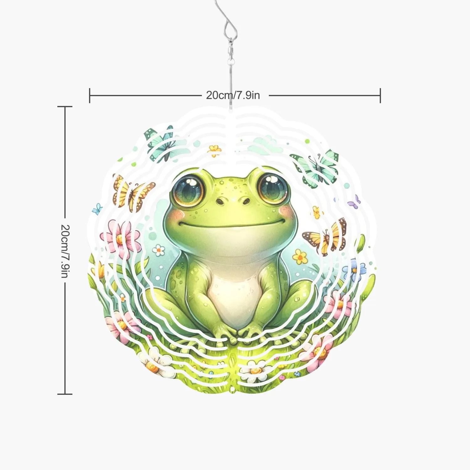 Frog Fantasy Wind Spinner