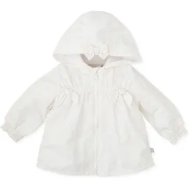 Girls White Bow Jacket