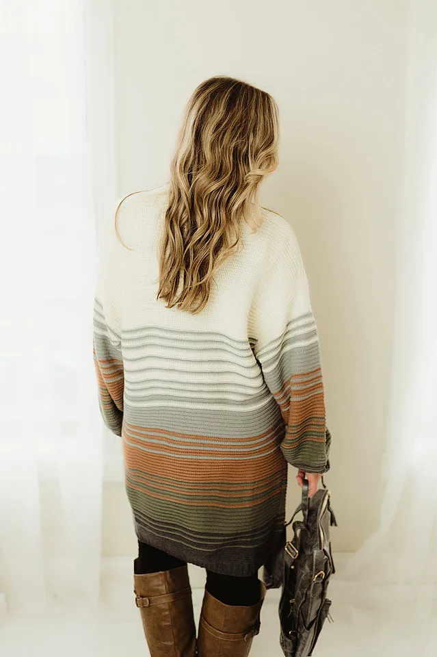 Gradation Textured Cardigan