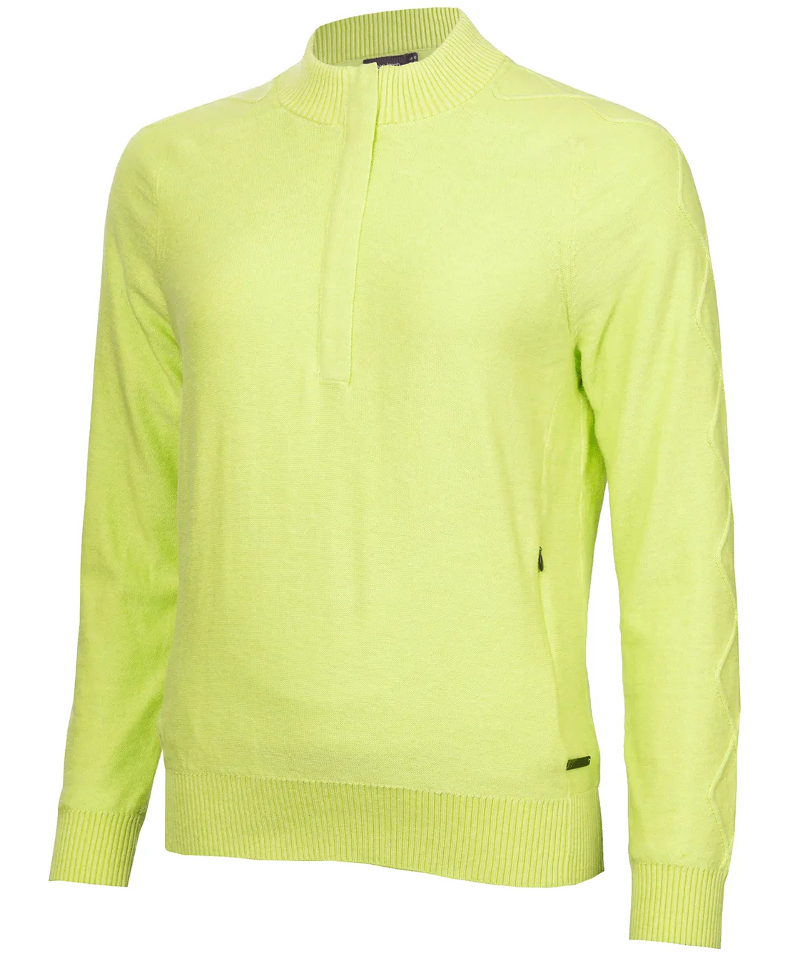 GREEN LAMB Mirissa Windstopper Lined Half Zip Sweater 050 Soft Lime