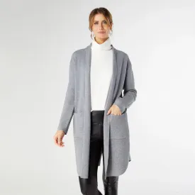 Heavenly-Luxe Long Cardigan with Lattice Back