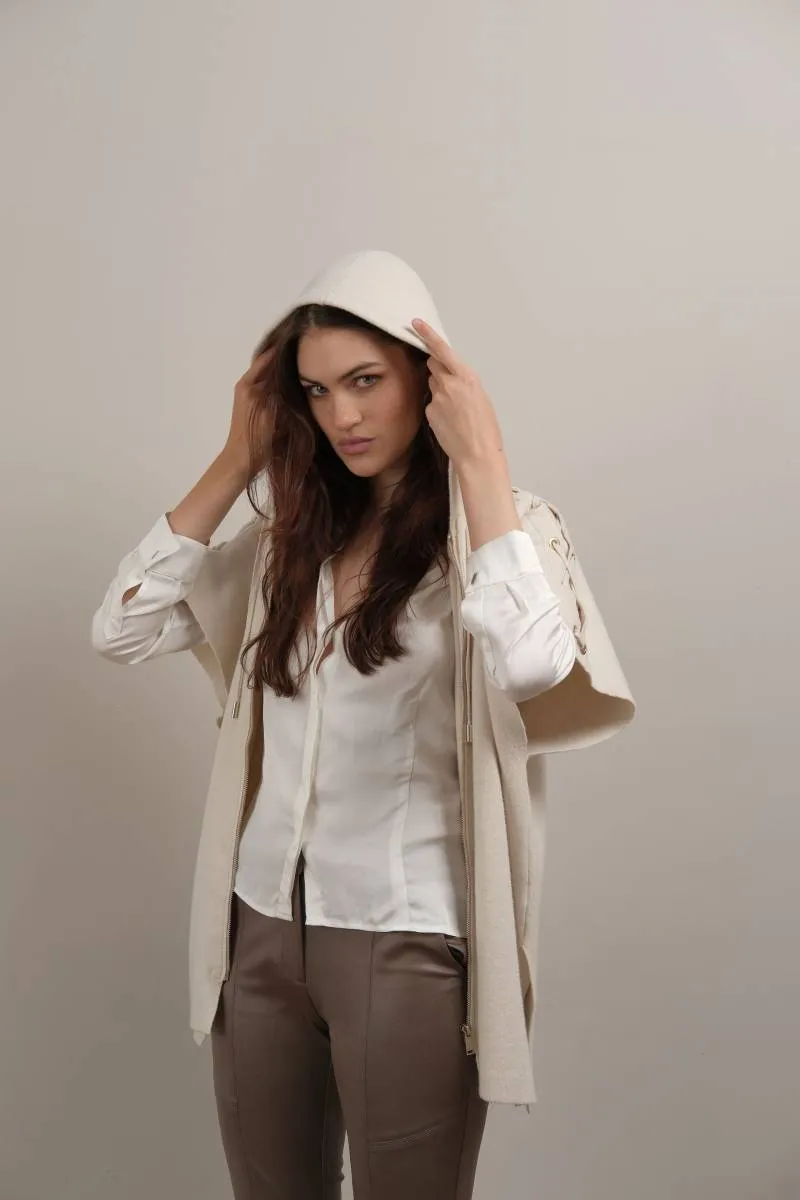 Hélène Cape Knit Jacket