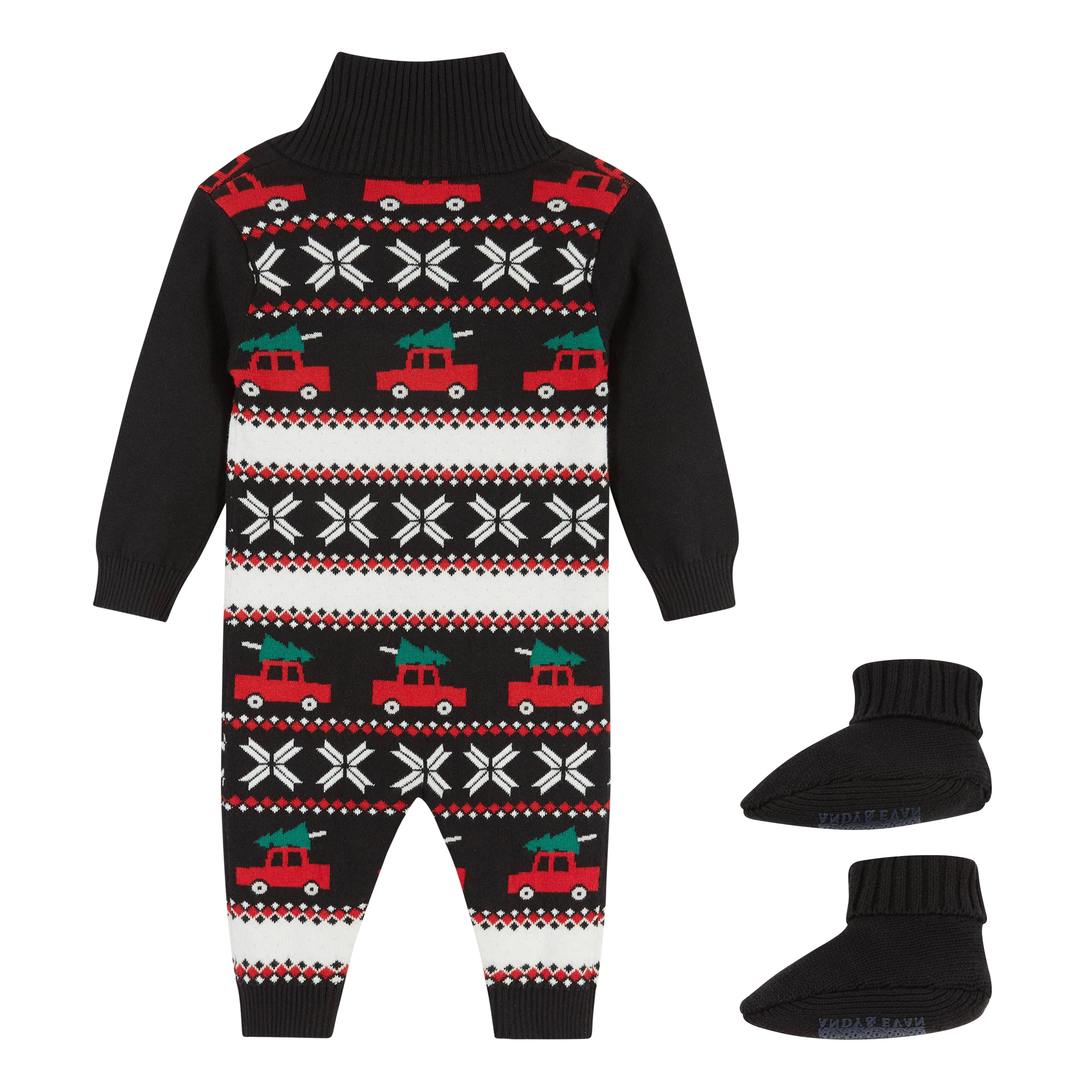 Holiday Jacquard Sweater Romper