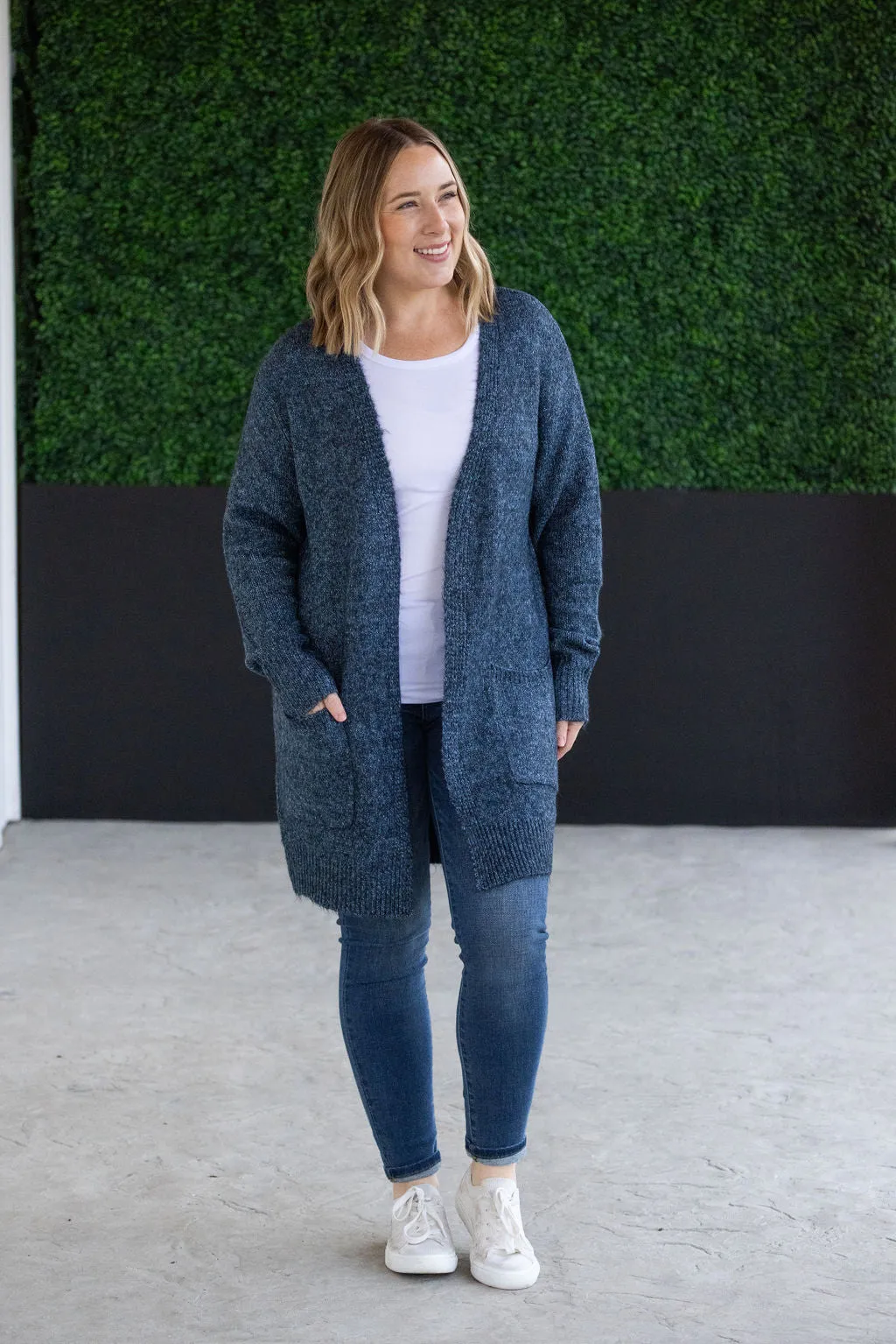 IN STOCK Madison Cozy Cardigan - Midnight Skies