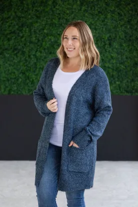 IN STOCK Madison Cozy Cardigan - Midnight Skies