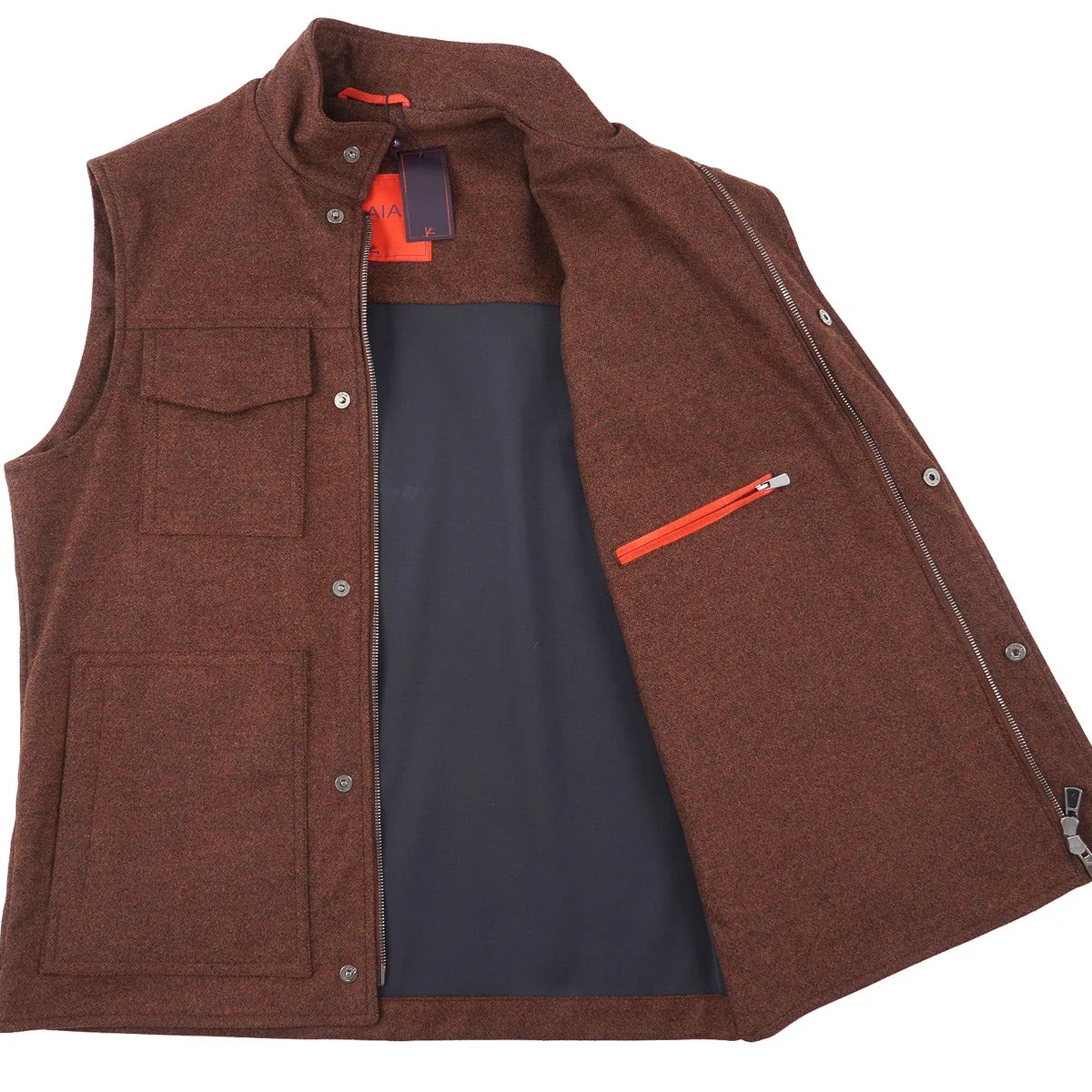 Isaia 'Iconico' Wool-Cashmere Vest