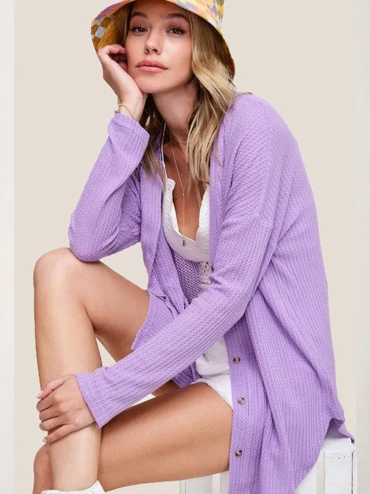 Its Already Yours Soft Waffle Knit Cardigan