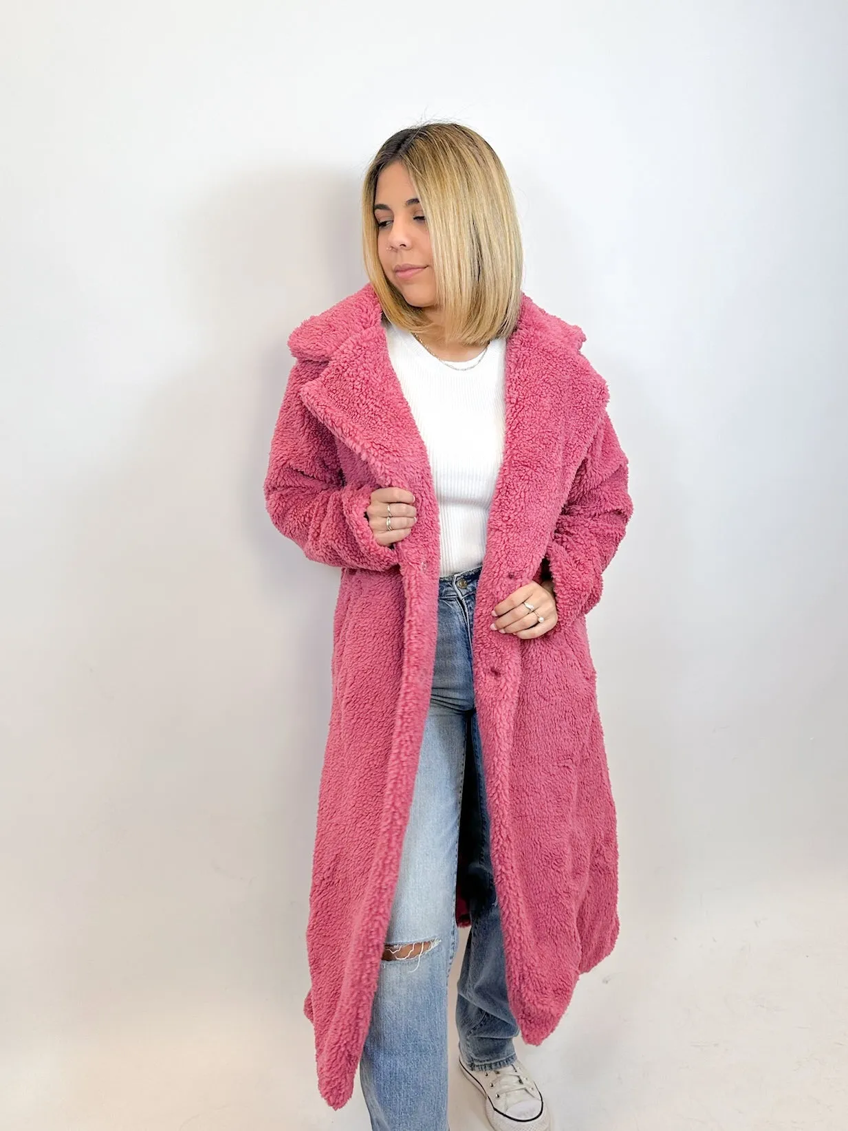 Kaia Long Teddy Coat