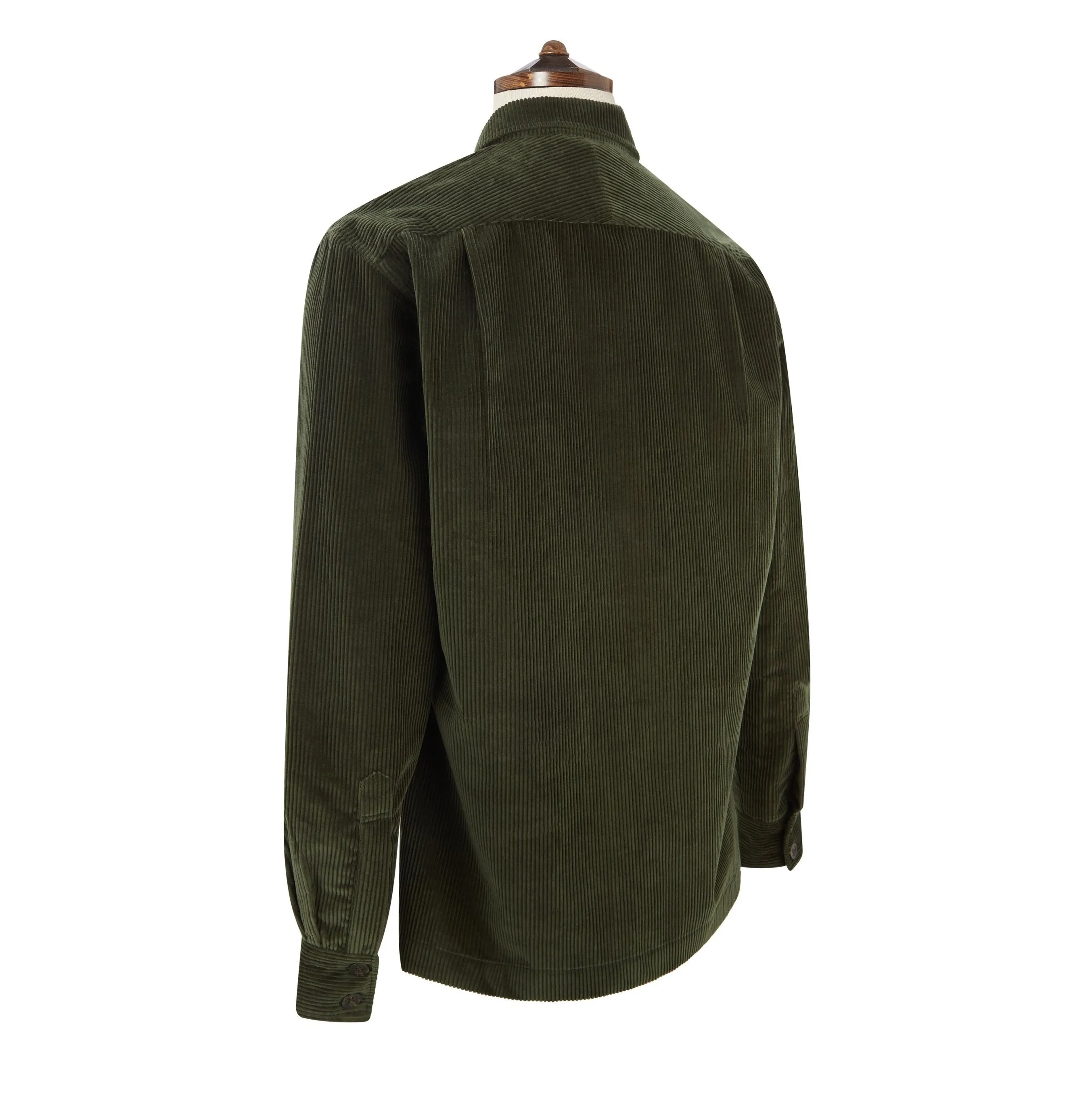 Lynton Dark Green Corduroy Overshirt