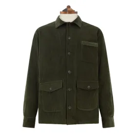 Lynton Dark Green Corduroy Overshirt