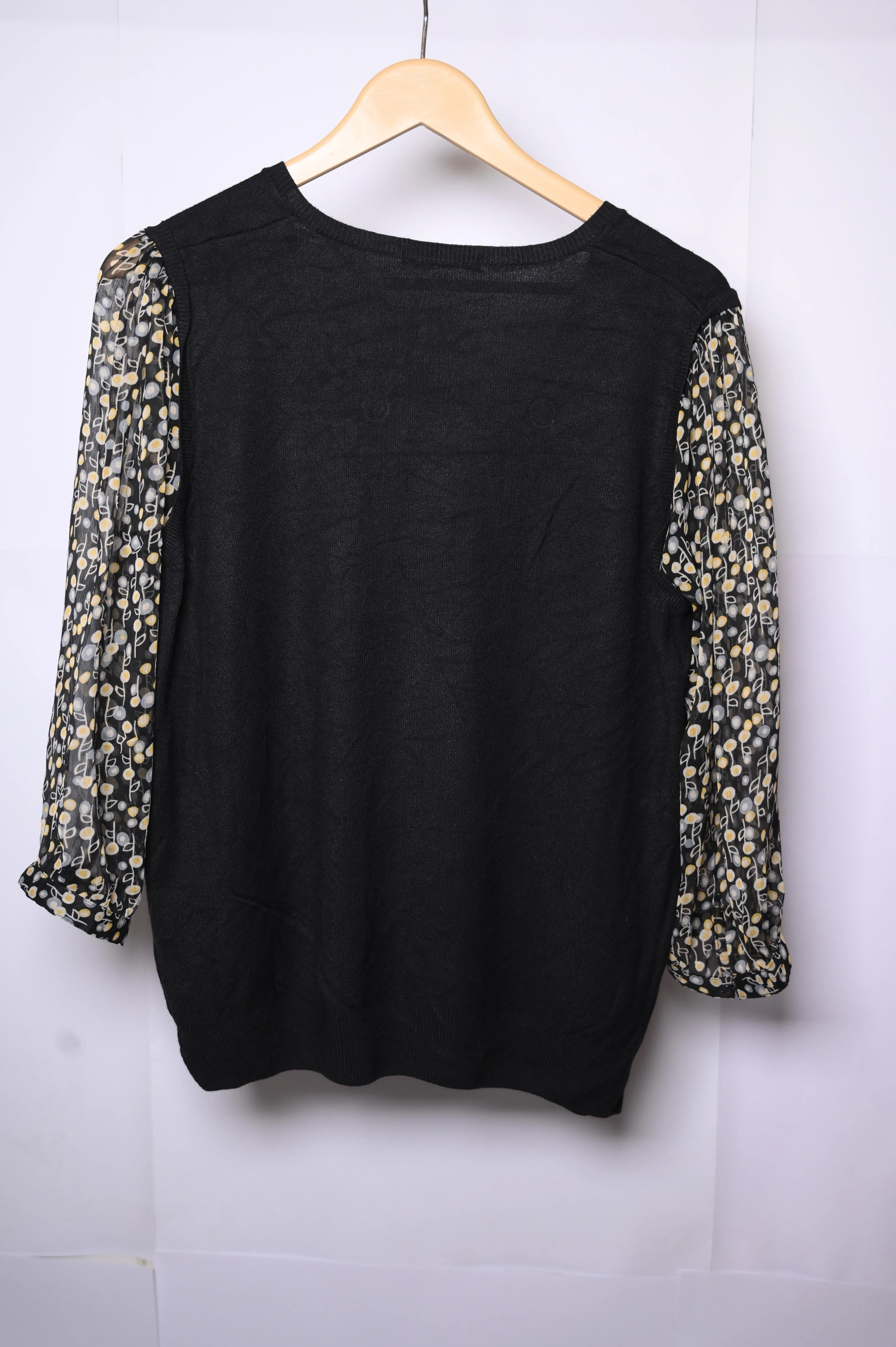 M&S Black Winter Blouse