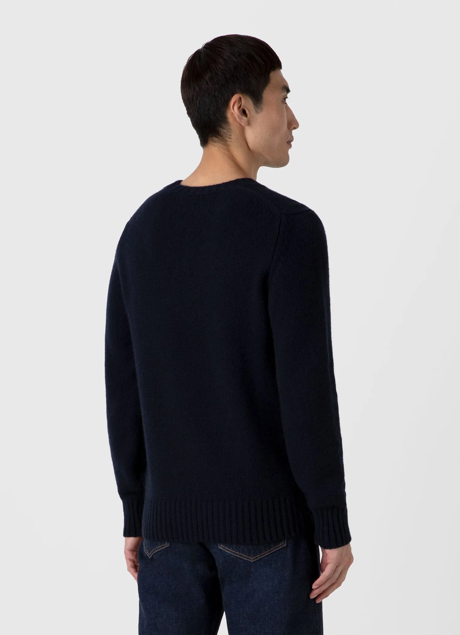 Men's Roxburgh Cashmere Jumper in Navy