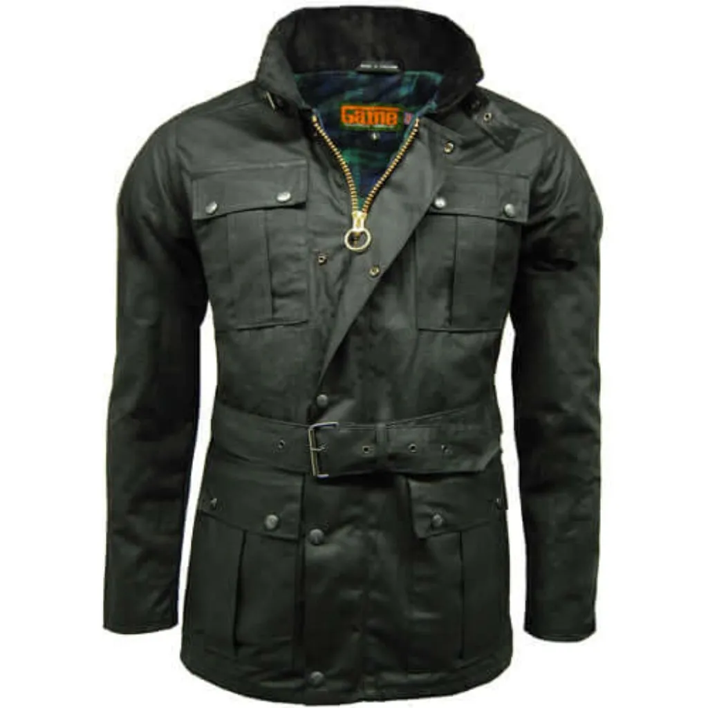 Motorcycle Wax Jacket - Game Continental