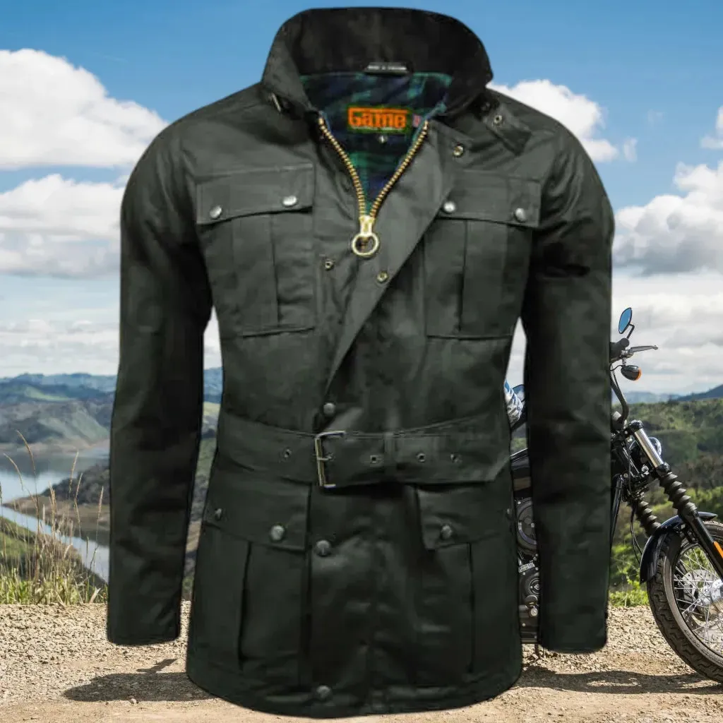 Motorcycle Wax Jacket - Game Continental