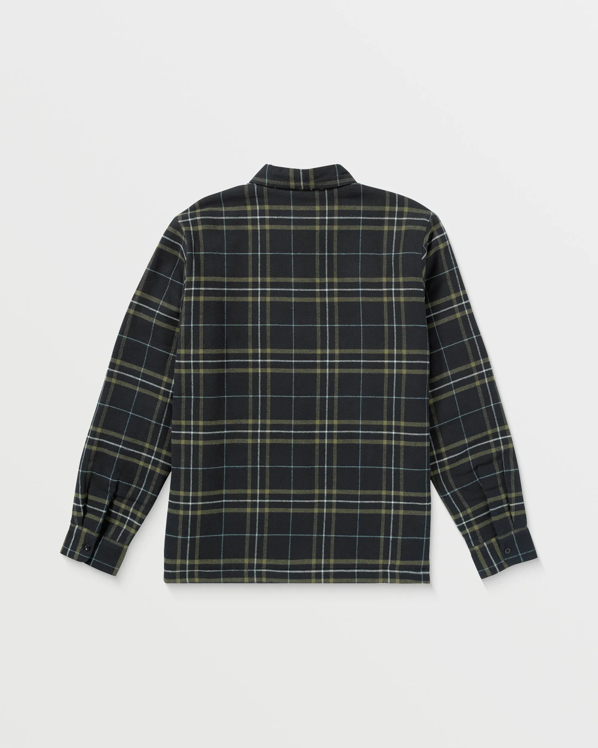 Northport Lined Flannel Long Sleeve Shirt - Black