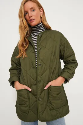 Olive Green Quilted Yates Jacket