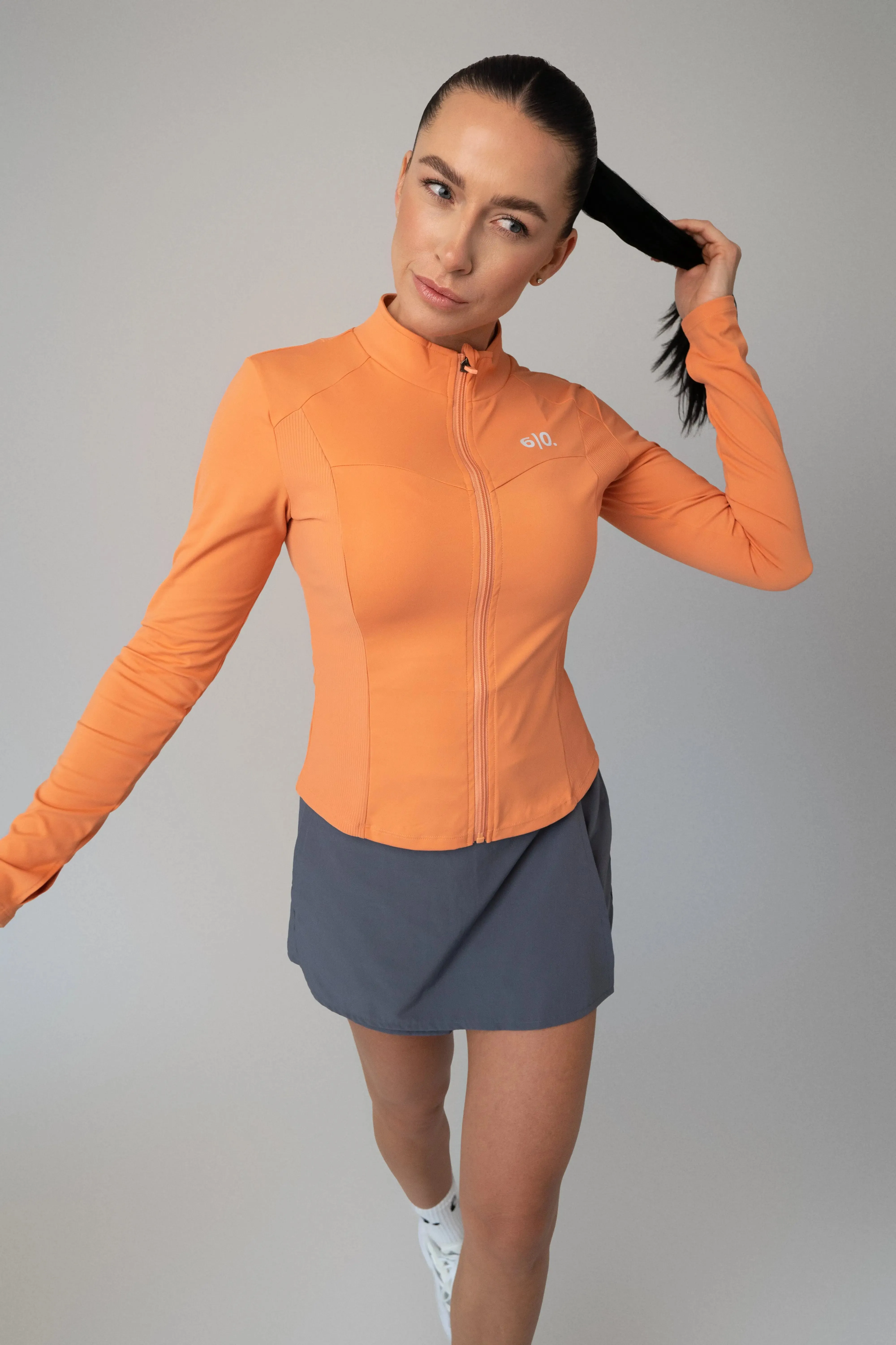 Orange soft material jacket