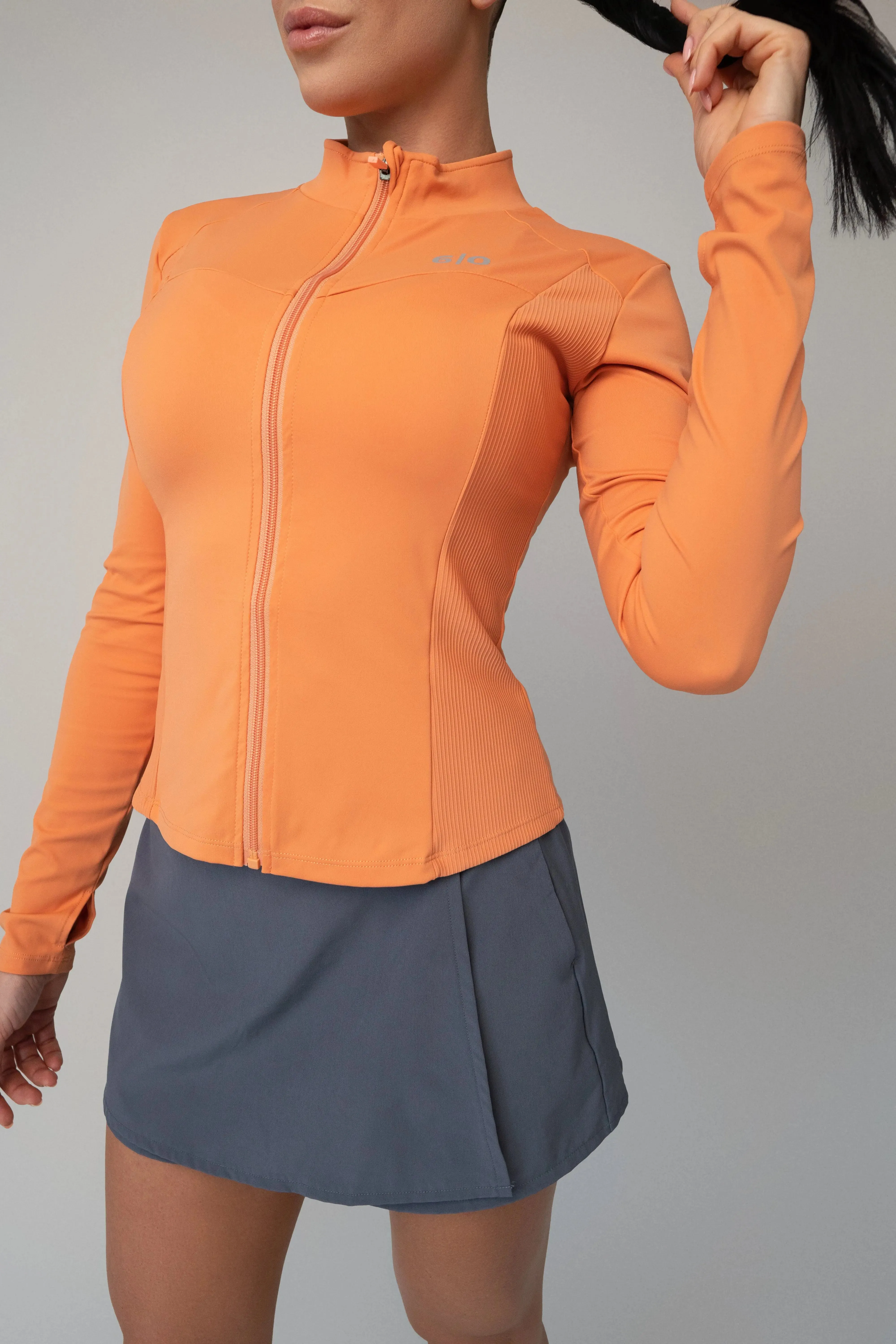 Orange soft material jacket