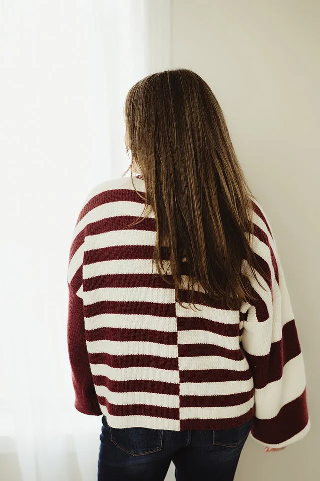 Oversized Mixed Sweater