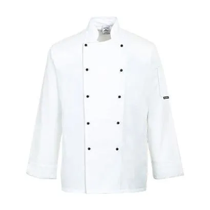 Portwest Somerset Mandarin Collar Chefs Jacket - C834