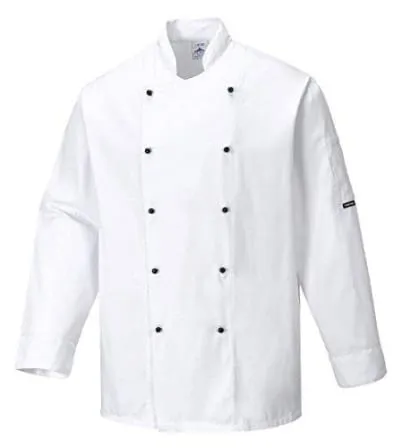 Portwest Somerset Mandarin Collar Chefs Jacket - C834