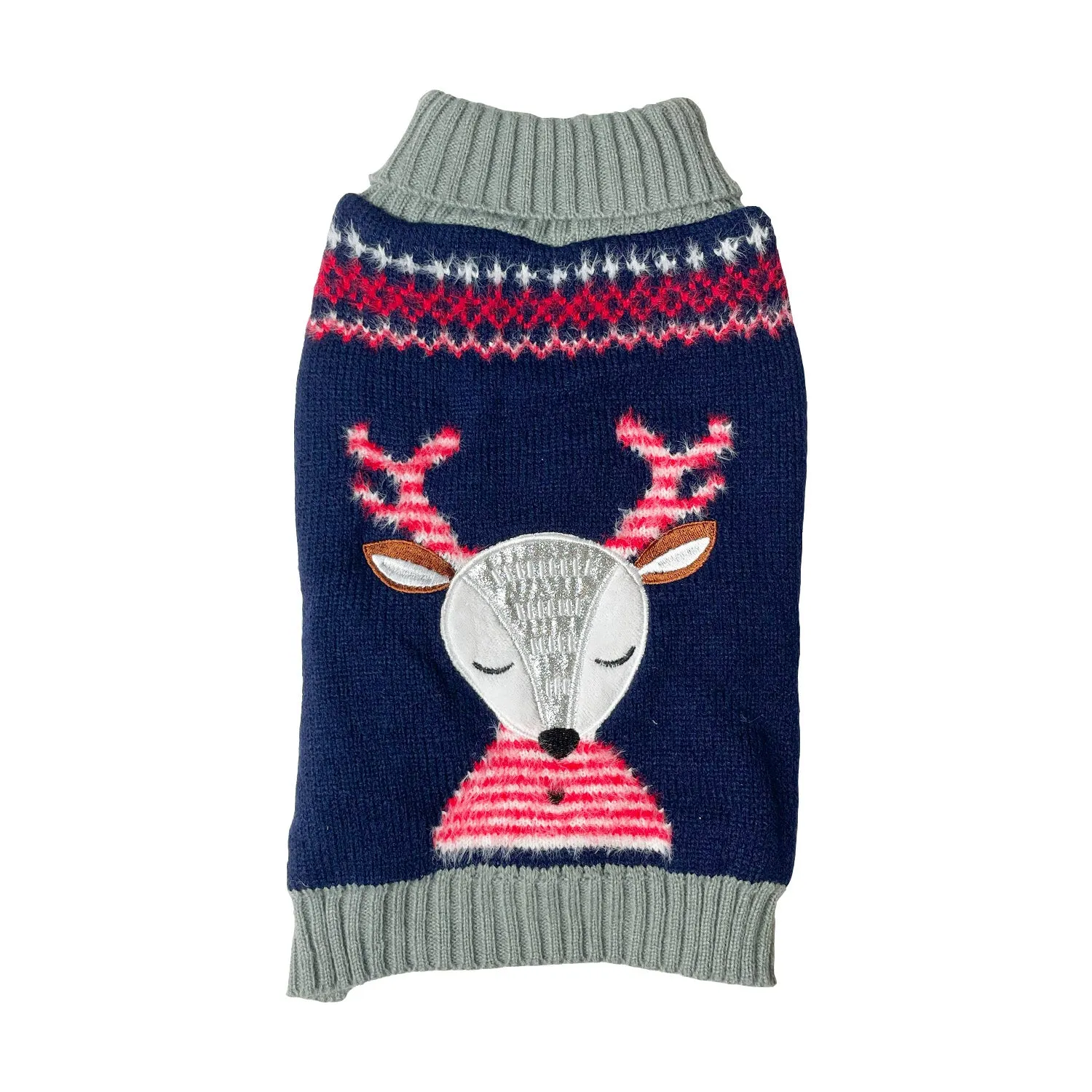 Reindeer Sweater | Christmas Dog Jumper by Happy Pet