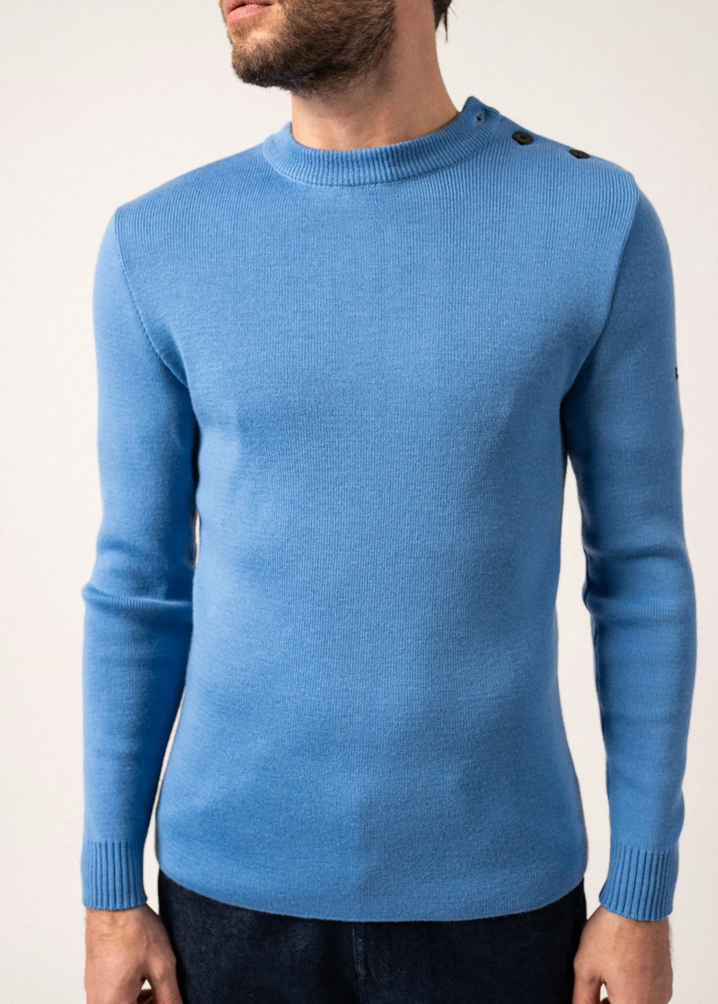 Rochefort sailor jumper - slim fit, in merino wool (OXYGENE)