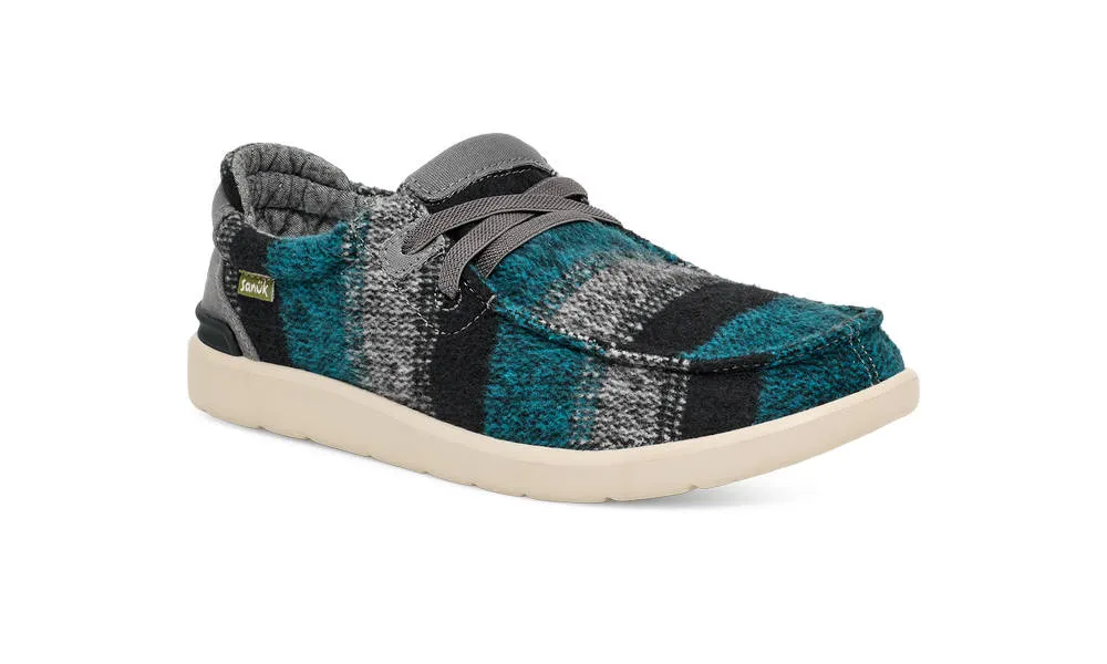 Sanuk Mens Shaka Lite 2 SL Baja Blanket Teal