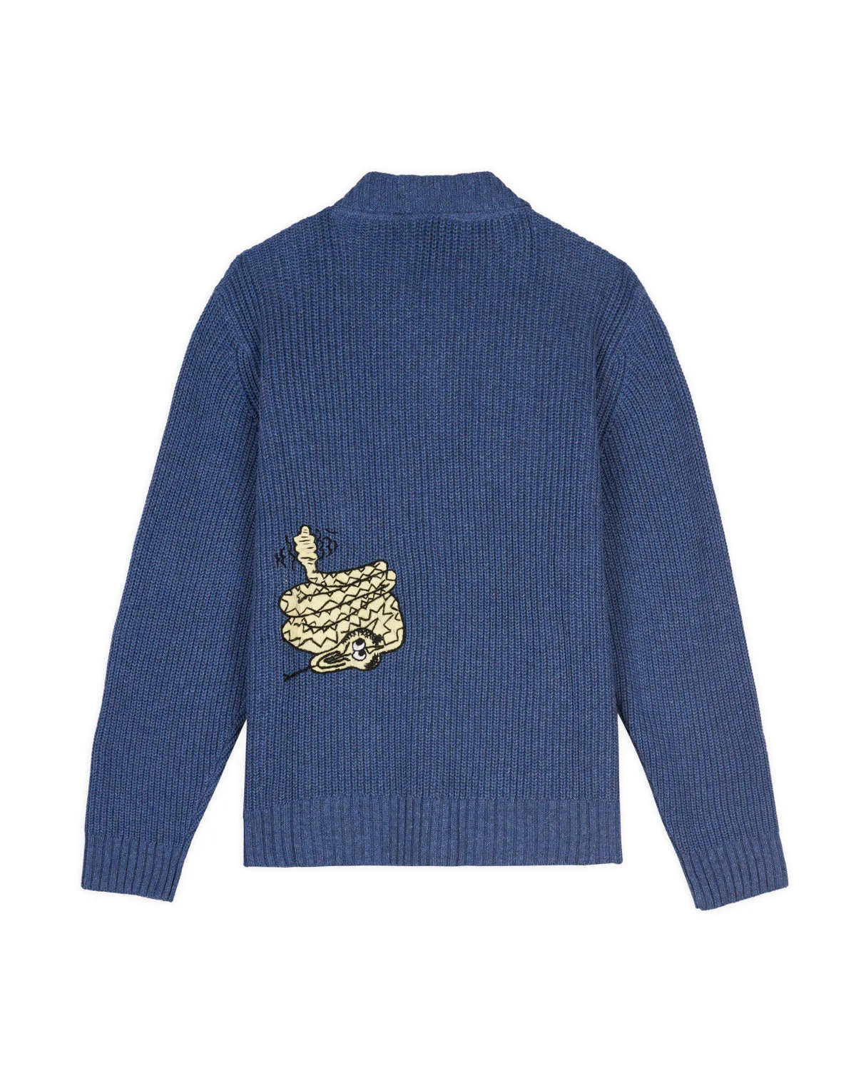 Snake Charmer Zip Up Cardigan - Blue