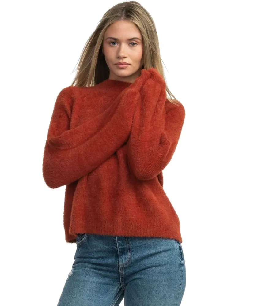 Southern Shirt - Feather Knit Mockneck