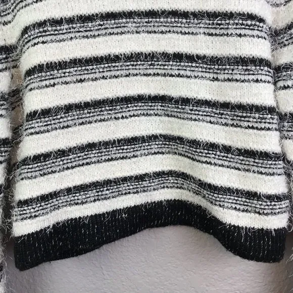 Striped Fuzzy Cardigan