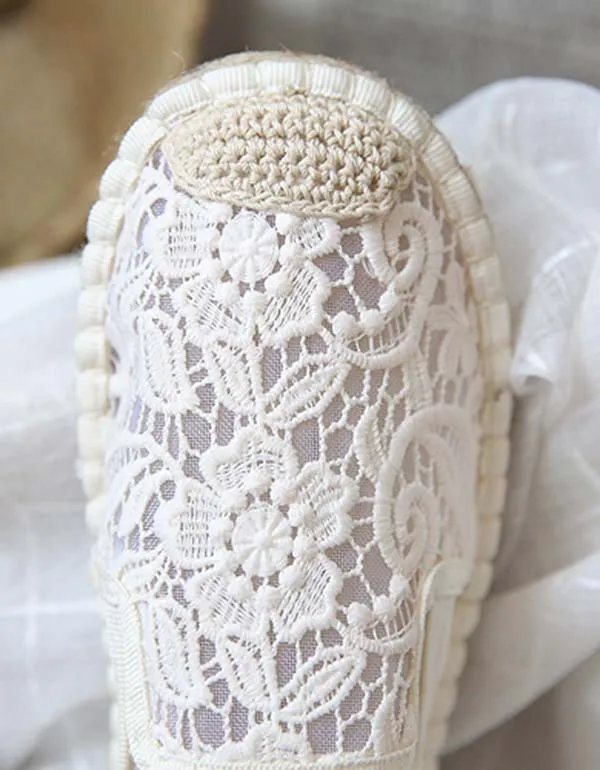 Summer Soft Bottom Comfortable Lace Flats